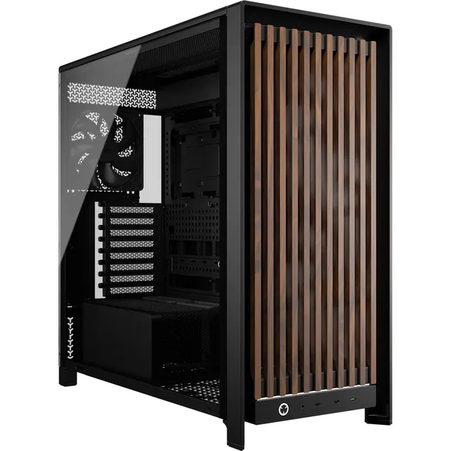 FRAME 5000D WOOD RS - Chassi - Miditower - Svart