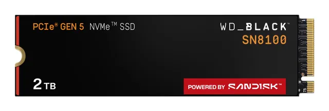 WD_BLACK SN8100 WDS200T1X0M-00CMT0 - SSD - krypterat - 2 TB - inbyggd - M.2 2280 - PCI Express 5.0 x4 (NVMe) - TCG Opal Encryption 2.02