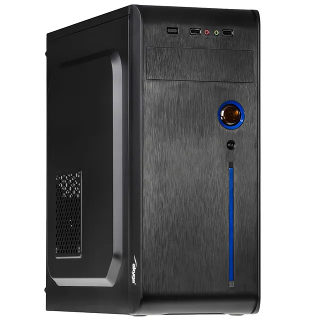 AK939BL - mid tower - ATX - Chassi - Tower - Svart