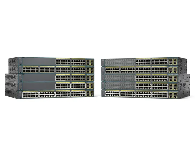 Catalyst 2960-Plus 48TC-L - Switch - Administrerad - 48 x 10/100 + 2 x kombinations-Gigabit SFP - rackmonterbar - återanvänd