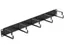 19" kabelhanteringspanel – svart