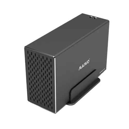 hårddiskkabinett, USB 3.1 Gen2, 3,5" HDD, USB-A, svart