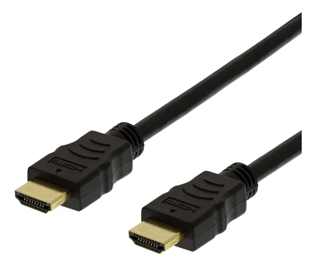 HDMI-kabel Deltaco flexibel, 4K@60Hz, 4 meter - Svart