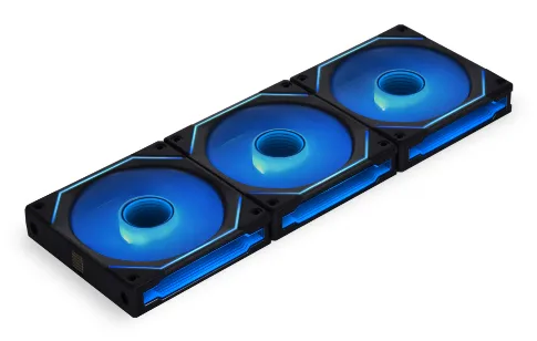 UNI FAN SL120 Infinity Wireless Svart 120mm 3-pack