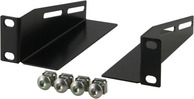 L-stödskena 10", Deltaco, 2-pack - svart