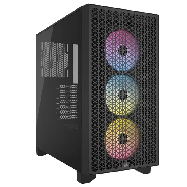 3000D RGB Airflow Mid-Tower Case Black, ATX - Svart