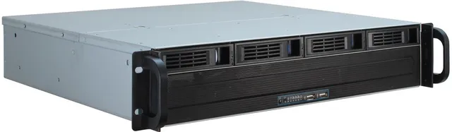 IPC 2U-2404S - Chassi - Server (Rack) - Svart