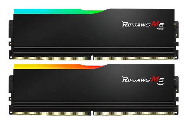 Ripjaws M5 RGB DDR5-6000 - 32GB - CL30 - Dual Channel (2 pcs) - Intel XMP - Svart med RGB