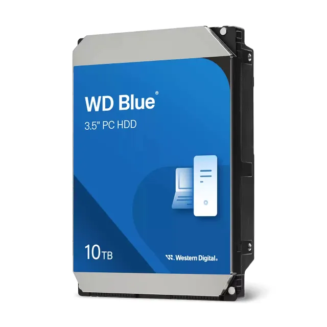 WD Blue - Hårddisk - 10 TB - inbyggd - 3.5" - SATA 6Gb/s - 7200 rpm - buffert: 512 MB