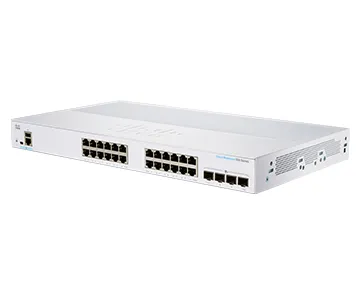 Business 350 Series CBS350-24T-4X - Switch - L3 - Administrerad - 24 x 10/100/1000 + 4 x 10 Gigabit SFP+ - rackmonterbar - återanvänd