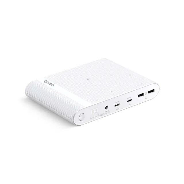 Multifunctional Laptop Power Bank 26800mAh, 100W -varavirtalähde, Valkoinen