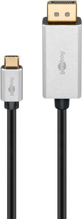 USB-C™ till DisplayPort™-adapterkabel, 2 m USB-C™-kontakt > DisplayPort™-kontakt