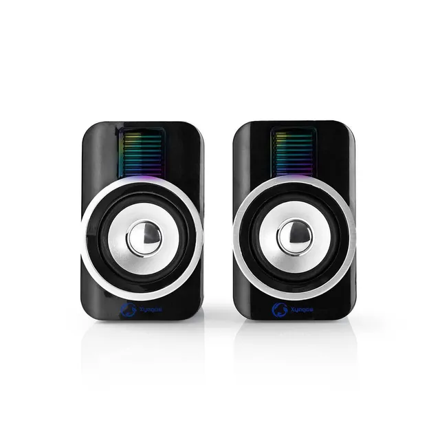 Gaming högtalare | Högtalarkanaler: 2.0 | USB ström | 3.5 mm Hane | 30 W | RGB | Volymkontroll