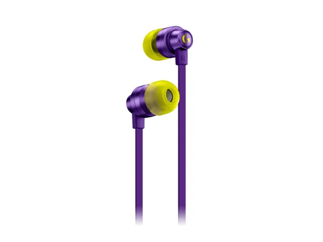 G G333 - Hörlurar med mikrofon - inuti örat - kabelansluten - 3,5 mm kontakt - lila
