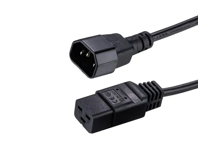 - Strömkabel - IEC 60320 C19 till IEC 60320