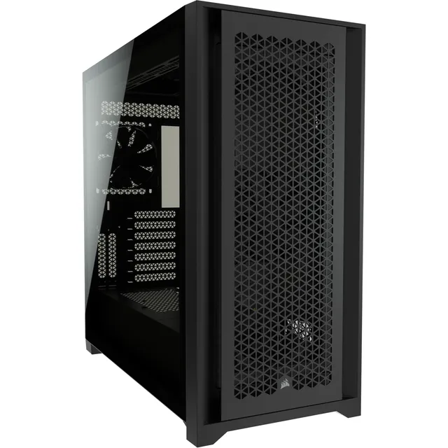 5000D Airflow - Black - Tempered Glass