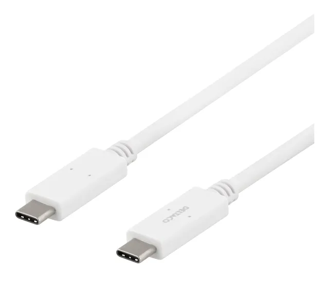 USB-C - USB-C cable, 5Gbit/s, 5A, 1M, white