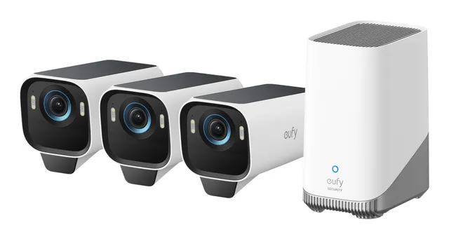 eufyCam S3 Pro Övervakningssystem med solpanel 3-pack