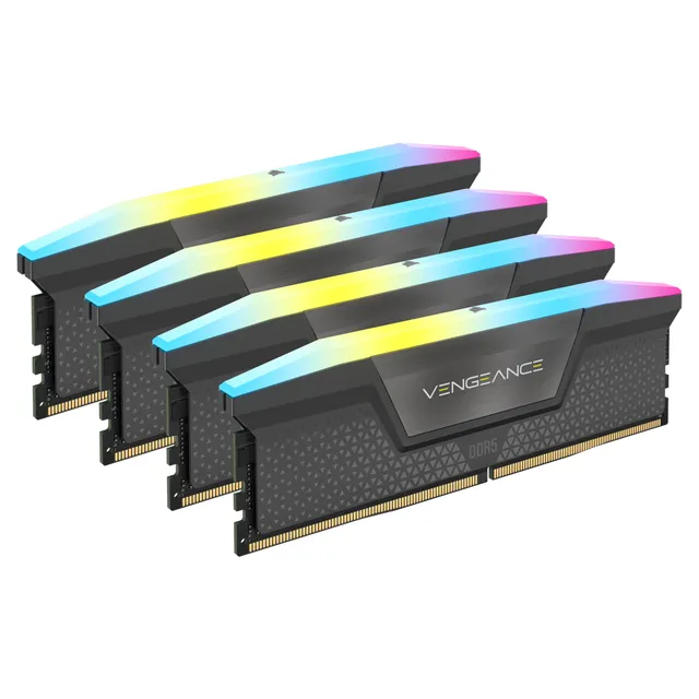 Vengeance RGB DDR5-5600 - 64GB - CL36 - Quad Channel (4 pcs) - AMD EXPO & Intel XMP - Grå med RGB