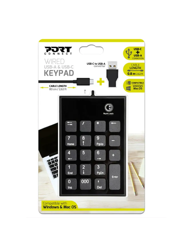 PORT Connect - Tangentsats - USB-C