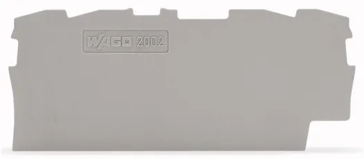 Endeplade 0,8 mm tyk 4-leder grå - (25 stk.)