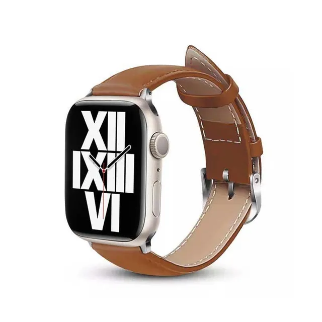 Noble Band - Genuine Leather Strap for Apple Watch 44/45/46/49 mm (Mocha)