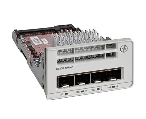 Catalyst 9200 Series Network Module - Expansionsmodul - 10 Gigabit SFP+ x 4 - för P/N: C9200-24PXG-10E, C9200-24T-10A, C9200-24T-10E, C9200-48P-