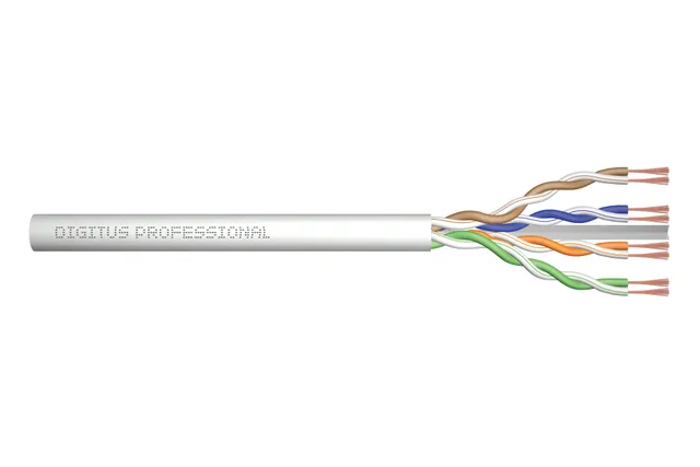 CAT 6A U-UTP Installation Cable - 100m - Grå - 100m