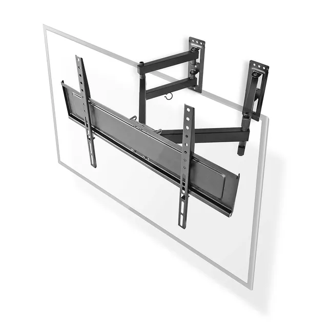 Tilt och vridbart TV väggfäste | 32 - 70 " | Maximal skärmvikt som stöds: 40 kg | Går att tilta | Roterbar | Minsta väggdistans: 80 mm | Maximalt väggavstånd: 520 mm | 3 Ledpunkt(er) | Stål | Svart
