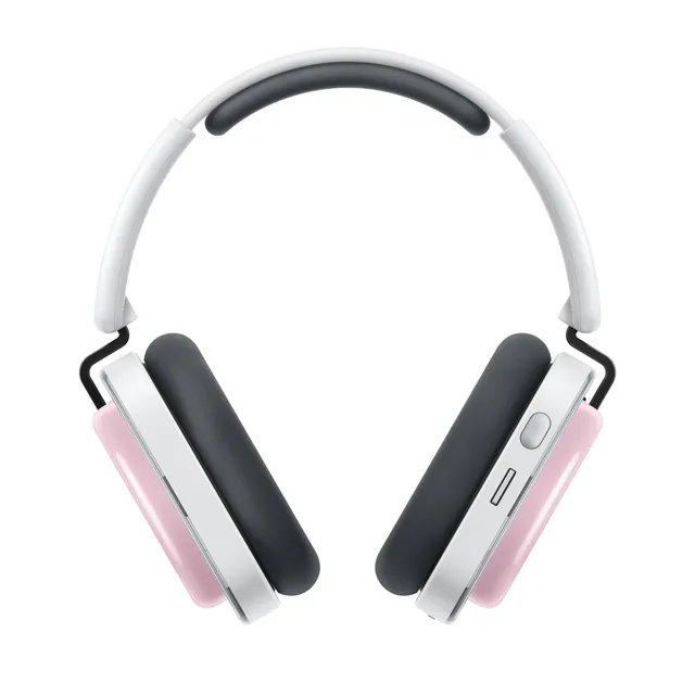 - Hörlurar med mikrofon - fullstorlek - Bluetooth - aktiv brusradering - rosa