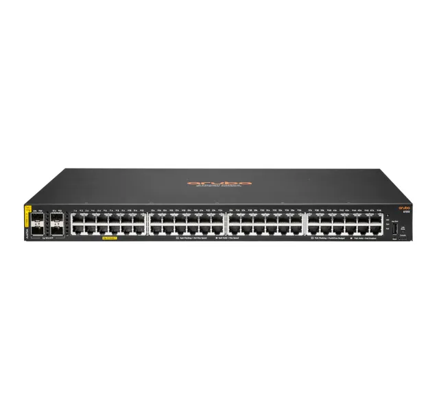 HPE Aruba Networking CX 6100 48G Class4 PoE 4SFP+ 370W Switch DK en