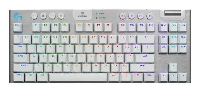 G915 X LIGHTSPEED TKL - Tactile - 80% (TKL) - Gaming Tangentbord - Engelska (UK) - Vit