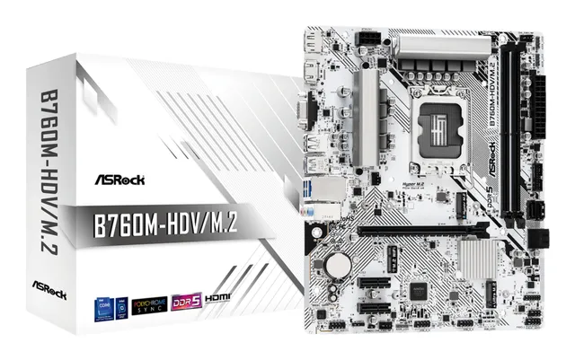 ASRock B760M-HDV/M.2 LGA1700 mATX DDR5