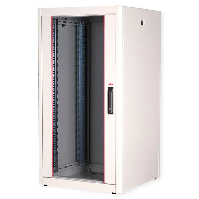 26.21.0031, Fristående rack, 22U, 600 kg, Rackskenor, Justerbara fötter, 45,4 kg