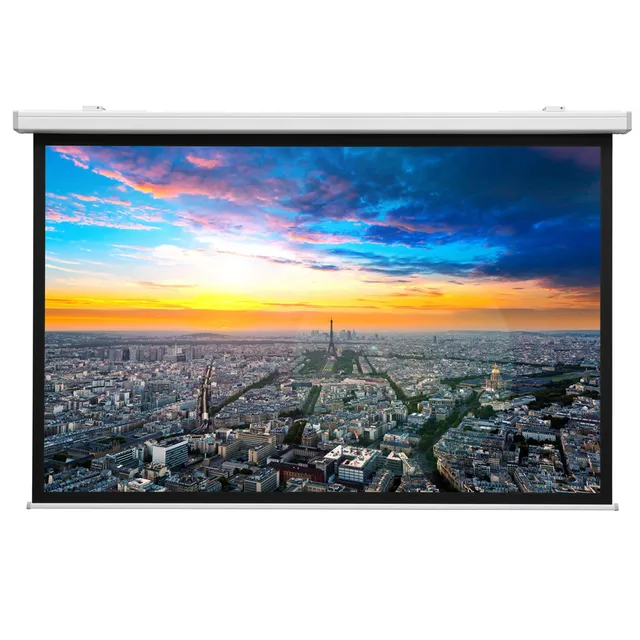 Projecta Compact RF Electrol - Projektorduk - takmontering, väggmontering - motoriserad - 119" (302 cm) - 16:9 - Matte White S - RAL 9016