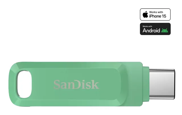 Ultra Dual Drive Go - USB flash-enhet - 512 GB - USB 3.2 Gen 1 / USB-C - absinthe green