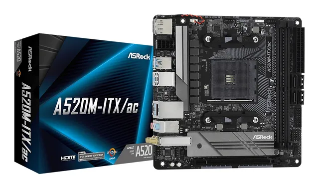 ASRock A520M-ITX/AC AM4 mATX DDR4