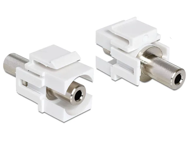 Keystonemodul, 3,5mm ho - 3,5mm ho, 19,2x14,9mm, vit