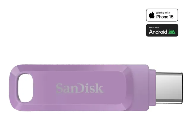 Ultra Dual Drive Go - USB flash-enhet - 512 GB - USB 3.2 Gen 1 / USB-C - lavendel