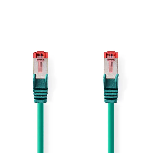 CAT6 Nätverkskabel | RJ45 hane | RJ45 hane | S/FTP | 5.00 m | Rund | LSZH | Grön | Label
