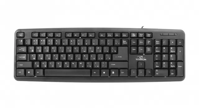 TITANUM TKR101 STANDARD KEYBOARD. USB RUSSIAN - Tangentbord - Ryska - Svart