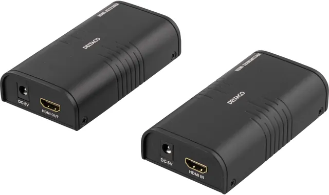 HDMI-förlängare över IP1080P Svart