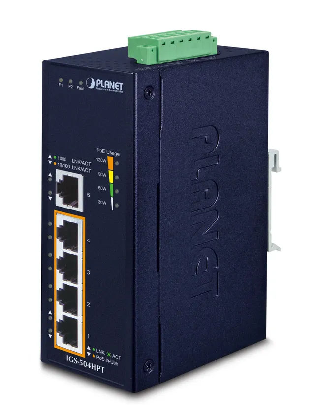 IGS-504HPT - Switch - 4 x 10/100/1000 (PoE+