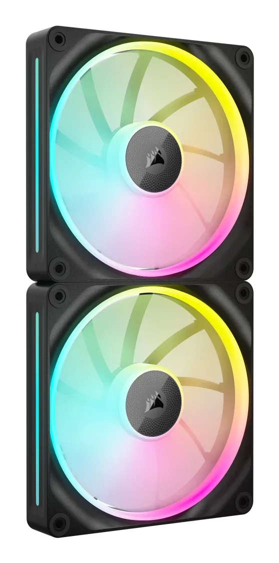 CORSAIR iCUE Link LX140 RGB - Lådfläkt - 140 mm - svart (paket om 2)