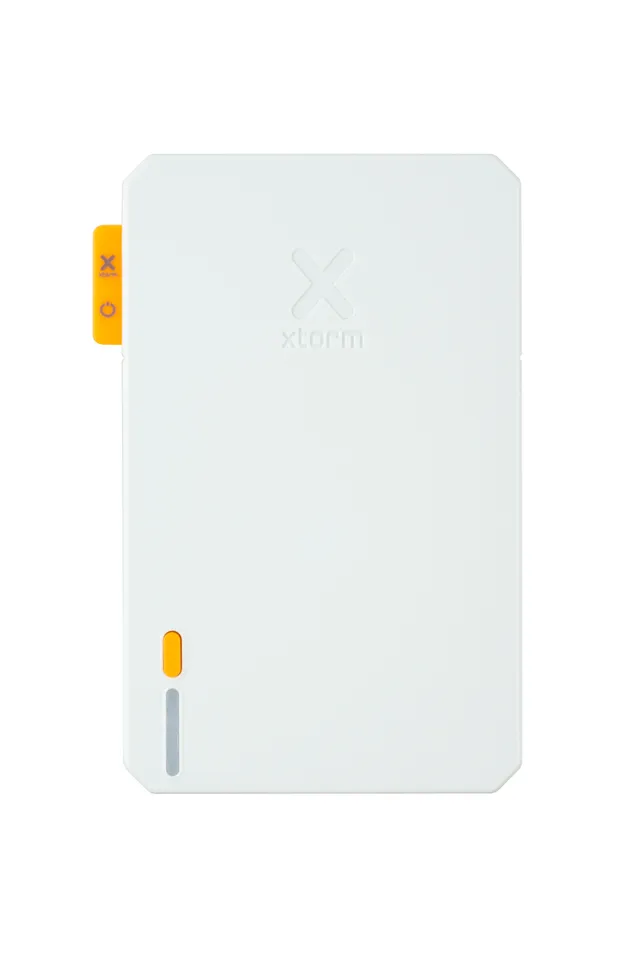 Power Bank 5.000mAh 12W USB-C & USB-A Vit - 5 Ah