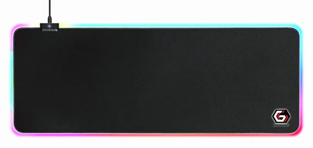 Gaming mouse pad with LED light effect - large
