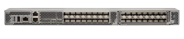 HPE SN6610C 32Gb 32/24 32Gb Short Wave SFP+ Fibre Channel v2 Switch - C-Series - switch - Administrerad - 24 x 32Gb Fibre Channel SFP+ - rackmonterbar