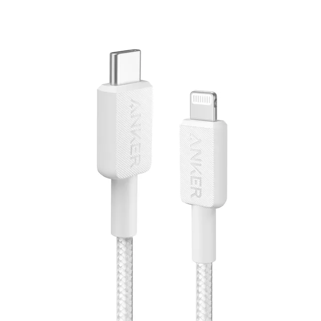 322 USB-C till Lightning 1.8m - Vit