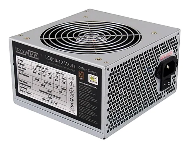 Office Series LC600-12 V2.31 Strömförsörjning - 450 Watt - 0 - Utan kylare - ATX - 80 Plus Bronze certificate