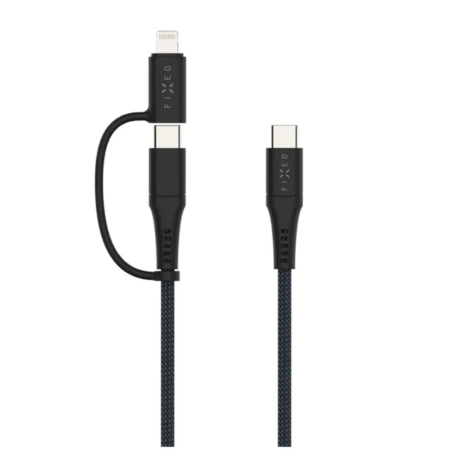 2in1 Combo 60W - USB-C <-> USB-C / Lightning - 3m - Svart